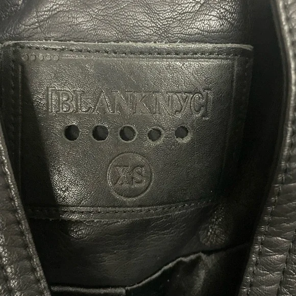Blank NYC Power Trip Moto Vegan Leather Jacket XS - Picture 3 of 11